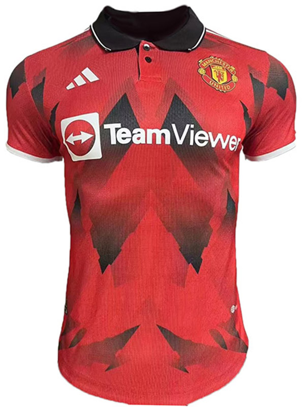Manchester united edizione speciale maglia da calcio uniforme maglia da calcio rossa da uomo top maglia sportiva 2023-2024